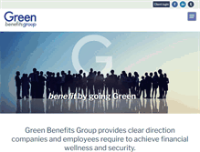 Tablet Screenshot of greenbenefitsgroup.ca